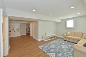 photo of finished basement